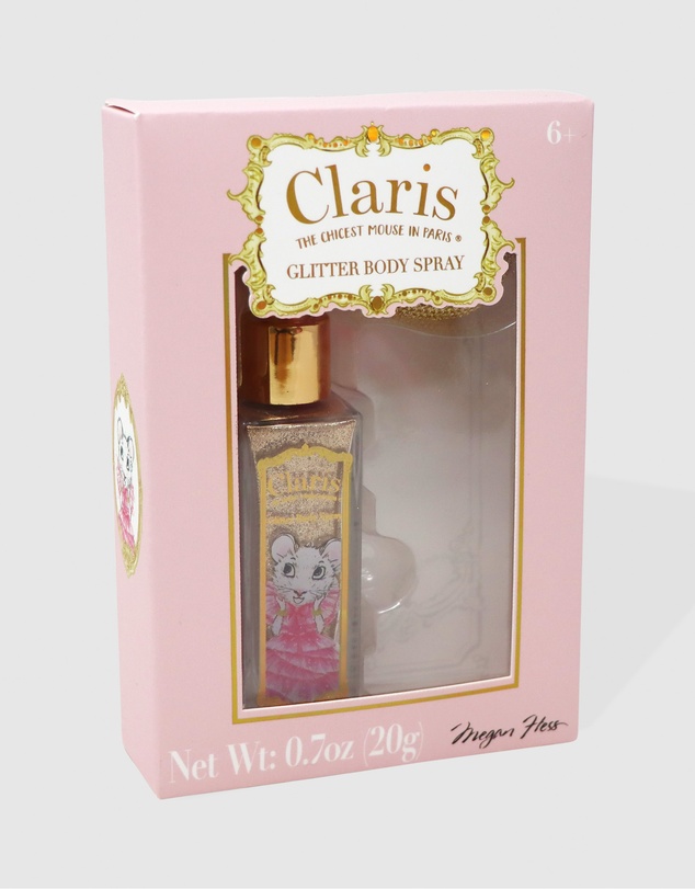 Claris The Chicest Mouse In Paris By Pink Poppy - Claris Glitter Body Spray Atomiser