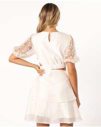 Petal & Pup - Tabitha Cut Out Mini Dress - Cream