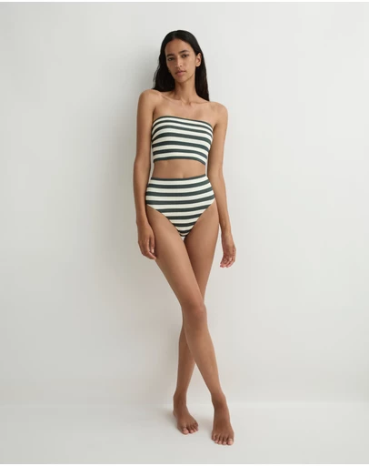 BONDI BORN - Poppy Bikini Bottom - Forest Stripe (Embodee™)