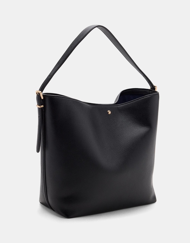 M.N.G - Faux-Leather Bucket Handbag
