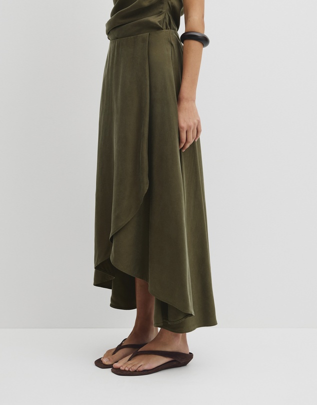 Country Road - Asymmetrical Hem Skirt