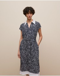 Trenery - Carraway Collared Dress in Night Sky