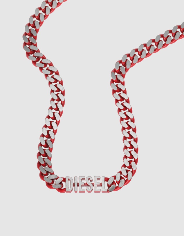 Diesel - Steel Red Necklace