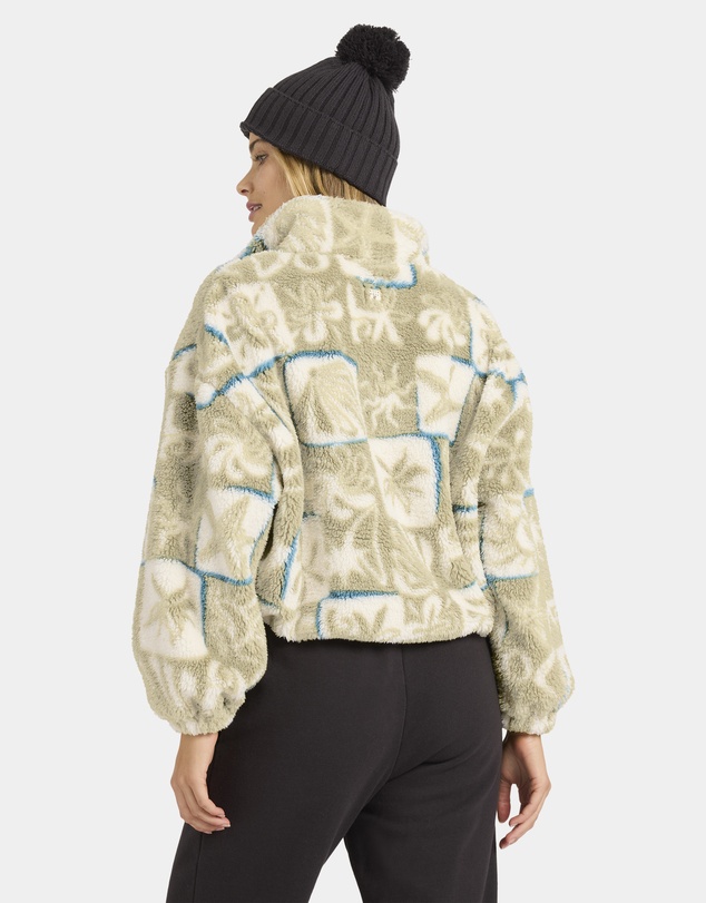 Billabong - Womens Sea Check Half Zip Fleece Jumper
