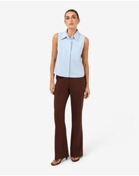 Forcast - Kia Cotton Sleeveless Shirt