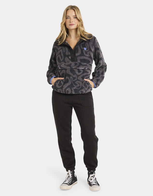 Billabong - Womens Switchback Mock Neck Fleece Top