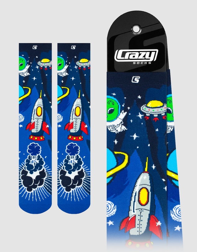 Crazy Skates - Crazy Socks Space Star Knee-High Socks