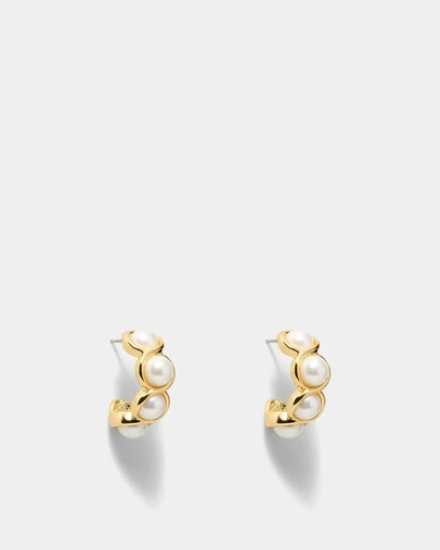 MIMCO - Jovie Pearl Hoop Earrings