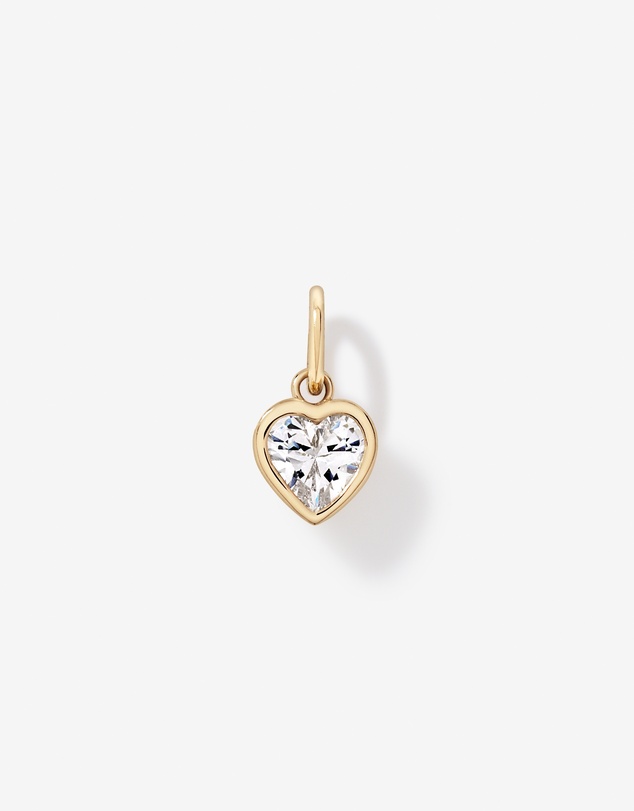 Michael Hill - Heart-Cut Cubic Zirconia Pendant in 18kt Yellow Gold Vermeil