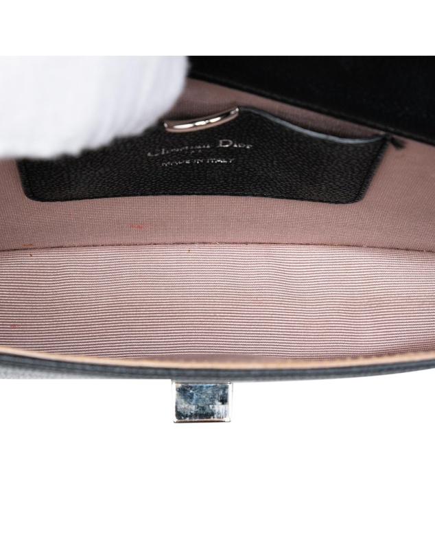 Pre-Loved by Azura Reborn - Pre-Loved Grained Calfskin Diorama Pochette Clutch