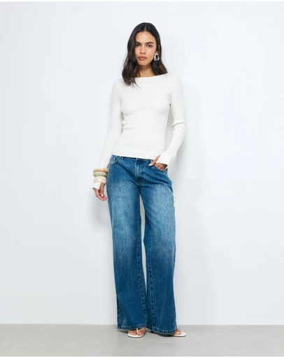 AERE - Low Rise Relaxed Jeans