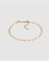 Elli Jewelry - Bracelet Heart 925 Sterling Silver Gold-Plated