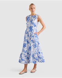 Forever New - Bella Shirred Cotton Midi Dress