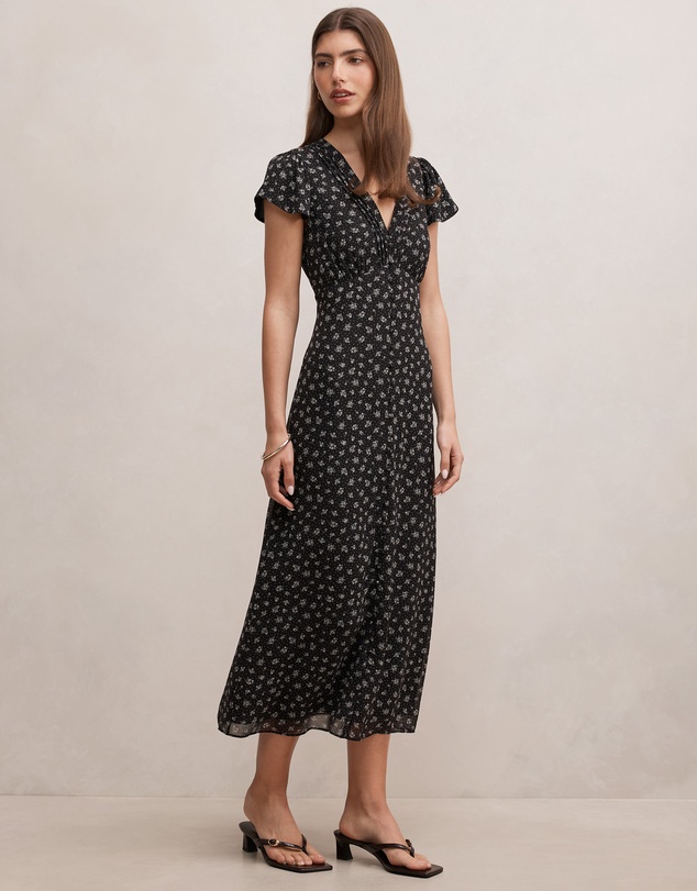 Forever New - Ardelia Flutter Sleeves Midi Dress