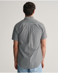 Gant - Regular Fit Classic Gingham Poplin Short Sleeve Shirt