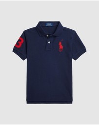 Polo Ralph Lauren - Big Pony Cotton Mesh Polo Shirt - Babies-Kids