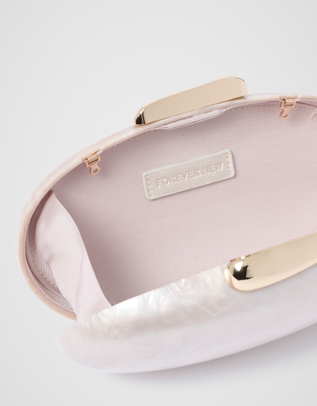 Forever New - Patty Oval Pearl Hardcase Clutch