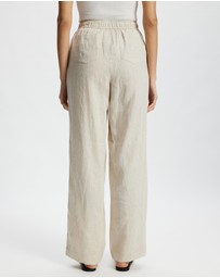 White By FTL - Robin Linen Pants
