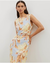 Atmos&Here - Priya Sleeveless Mesh Maxi Dress