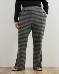 Atmos&Here Curvy - Mirabel Flare Jersey Pants