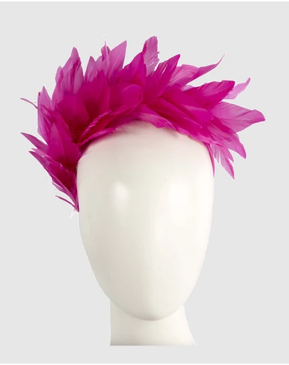 Max Alexander - Modern Fuchsia Racing Fascinator