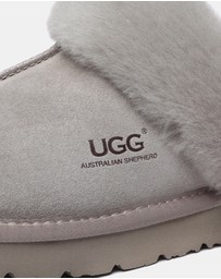 EVERAU - Australian Shepherd Ugg Muffin Slipper Special Cow Suede Upper House Shoes