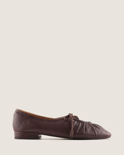 Shelly Shen - Logan Casual Flats Brown Leather