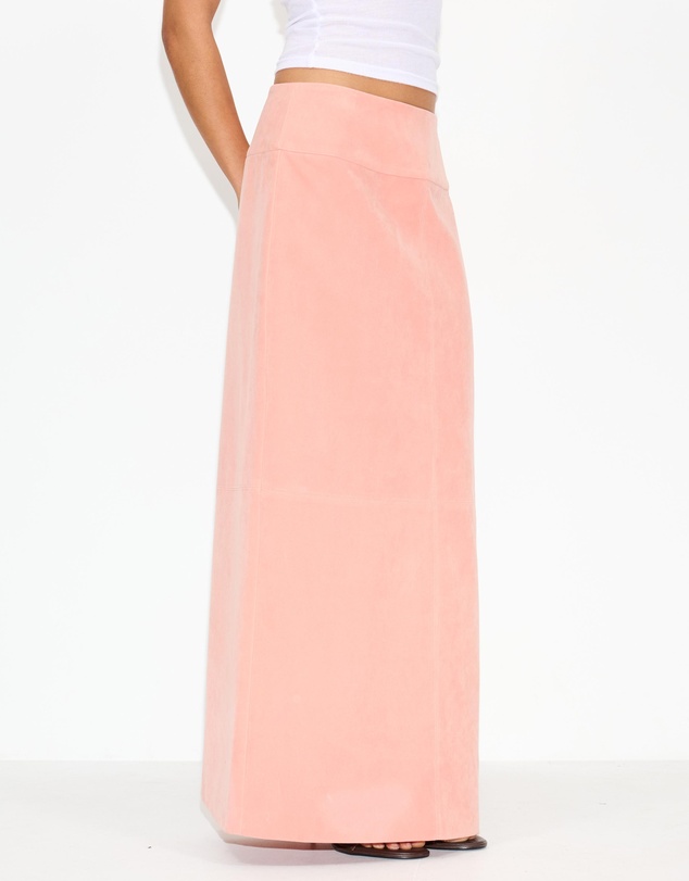 Dazie - Bailey Faux Suede Midi Skirt