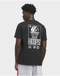 adidas Performance - World Wide Hoops Graphic T-Shirt Mens