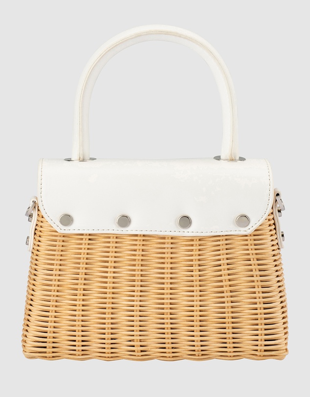 Olga Berg - Elle Wicker Top Handle