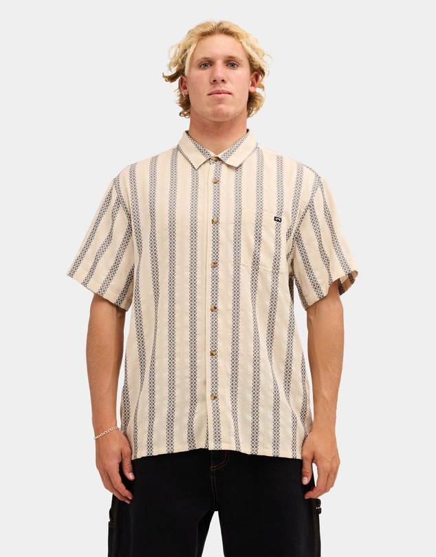 Billabong - Mens Sundays Jacquard Short Sleeve Shirt
