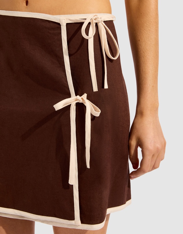 Seafolly - Beach Edit Bind Mini Wrap Skirt