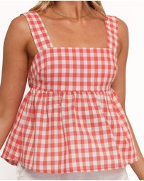 Petal & Pup - Chatham Top - Red Gingham