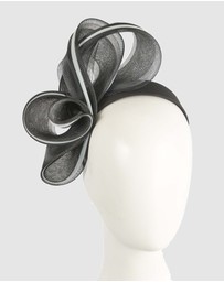 Fillies Collection - Bespoke Black White Racing Fascinator