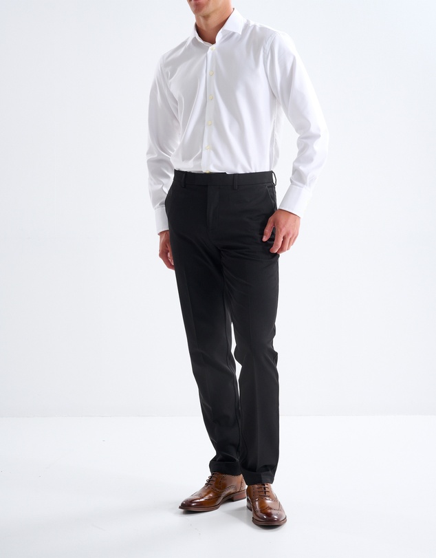 3 Wise Men - 3 Wise Men Hoxton Trouser - Jet Black