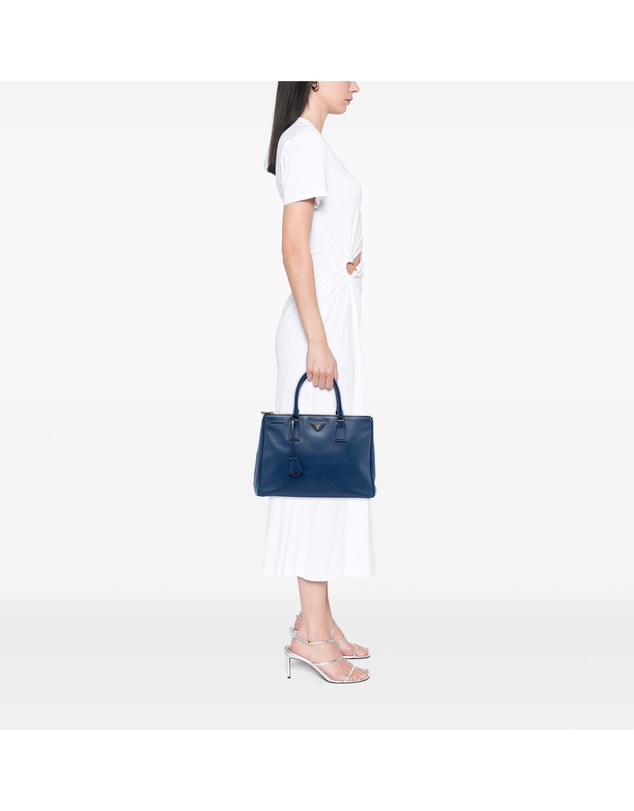 Pre-Loved by Azura Reborn - Pre-Loved Medium Saffiano Lux Galleria Double Zip Satchel