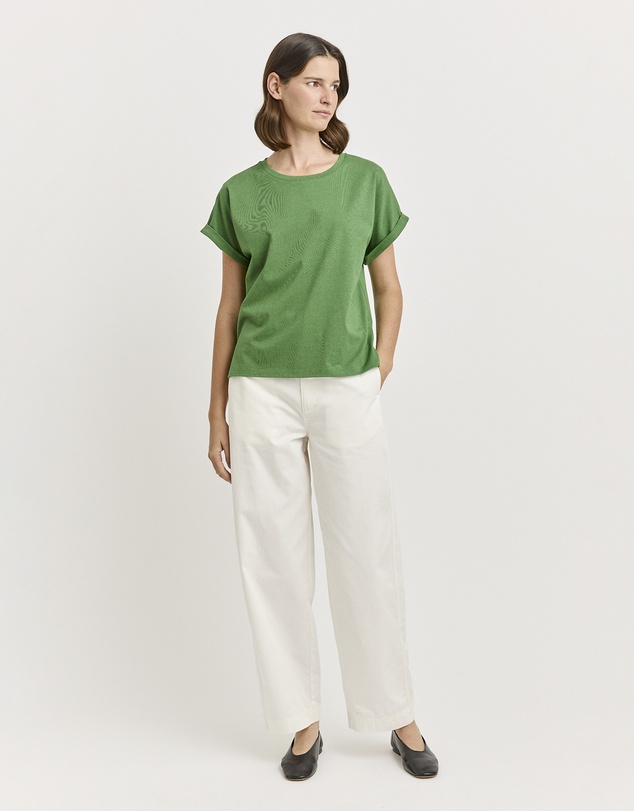 Toorallie - Roll Sleeve Organic Cotton Tee