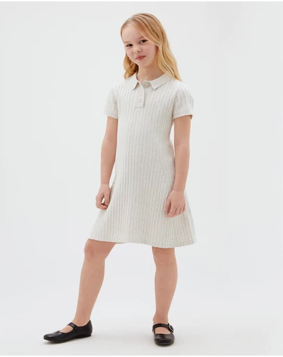 Calvin Klein Jeans - Girls Rib Polo Dress