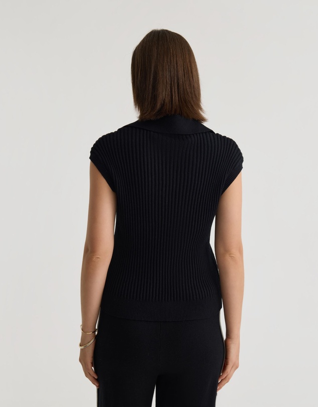 Oxford - Becca Cashmere Blend Polo Knit
