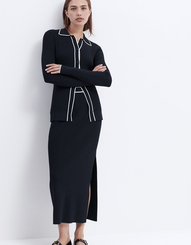 UNISON - Sporty Button Through Knit