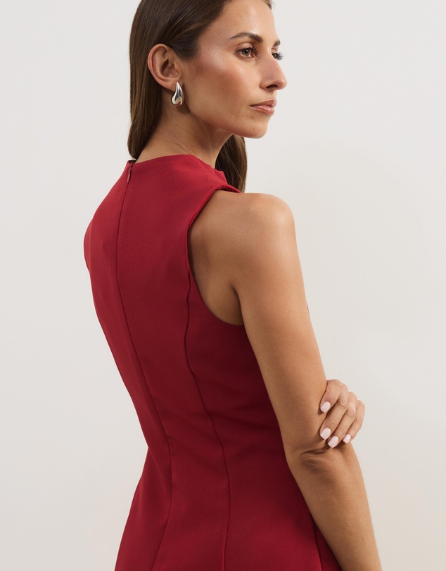 Atmos&Here - Shay Suiting V-Neck Mini Dress