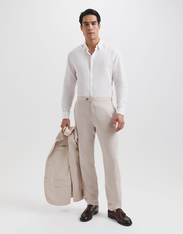 SABA - Reeves Long Sleeve Classic Linen Cotton Shirt