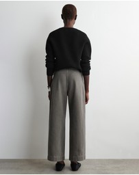 COS - Cropped Denim Wide-Leg Trousers