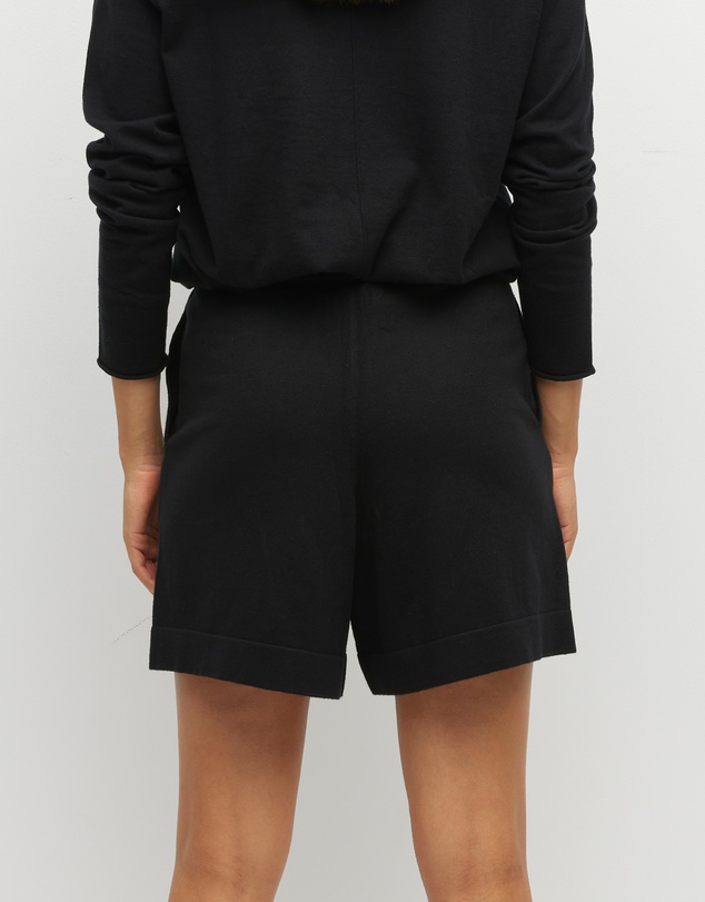 JH Lounge - JHL Long Short (Cotton Cashmere) Black