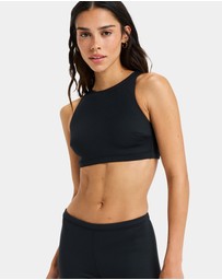 Roxy - Womens Pro Wave Crop Top Bikini Top