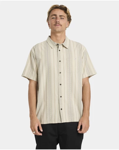 Billabong - Mens Sundays Jacquard Short Sleeve Shirt