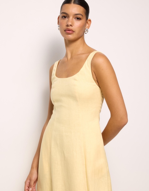 AERE - Fern Linen Maxi Dress