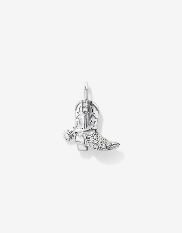 Michael Hill - Cowboy Boot Pendant in Sterling Silver with Cubic Zirconia