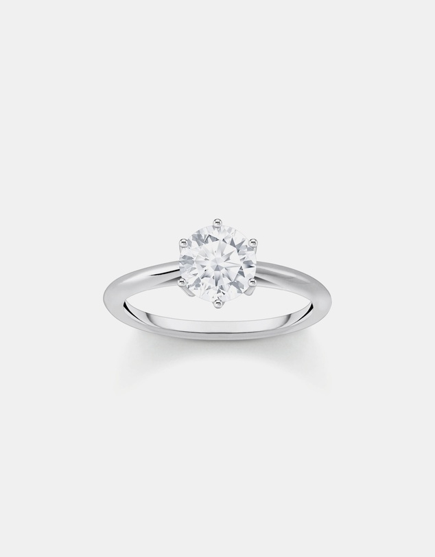 THOMAS SABO - Ring with white zirconia in brilliant cut