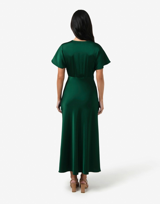 Forcast - Catalina V-Neck Satin Dress